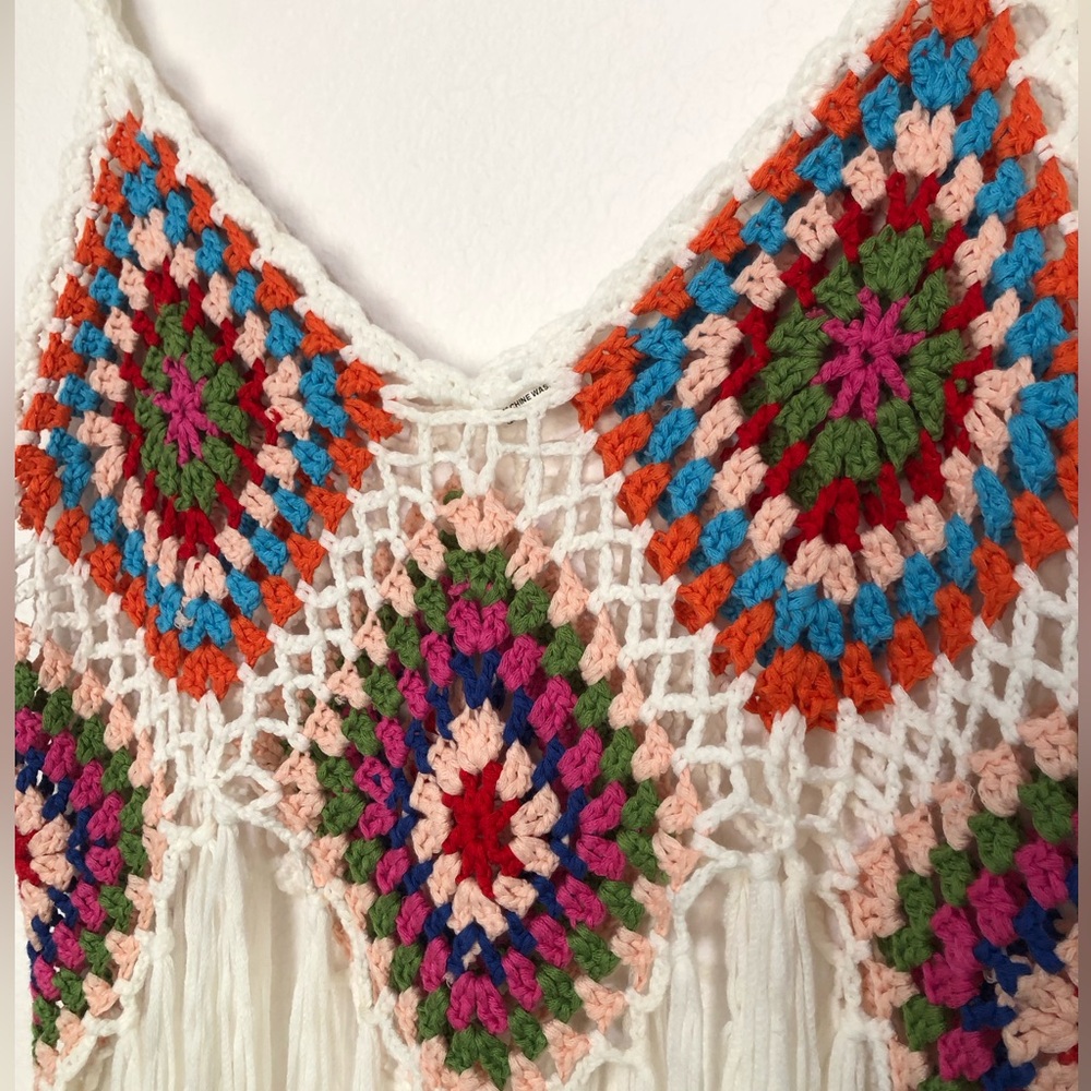 Rebellion Crochet Fringe Top - Picture 2 of 7